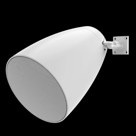 Audac 2-way 6.5-inch design surface mount loudspeakers in white color.