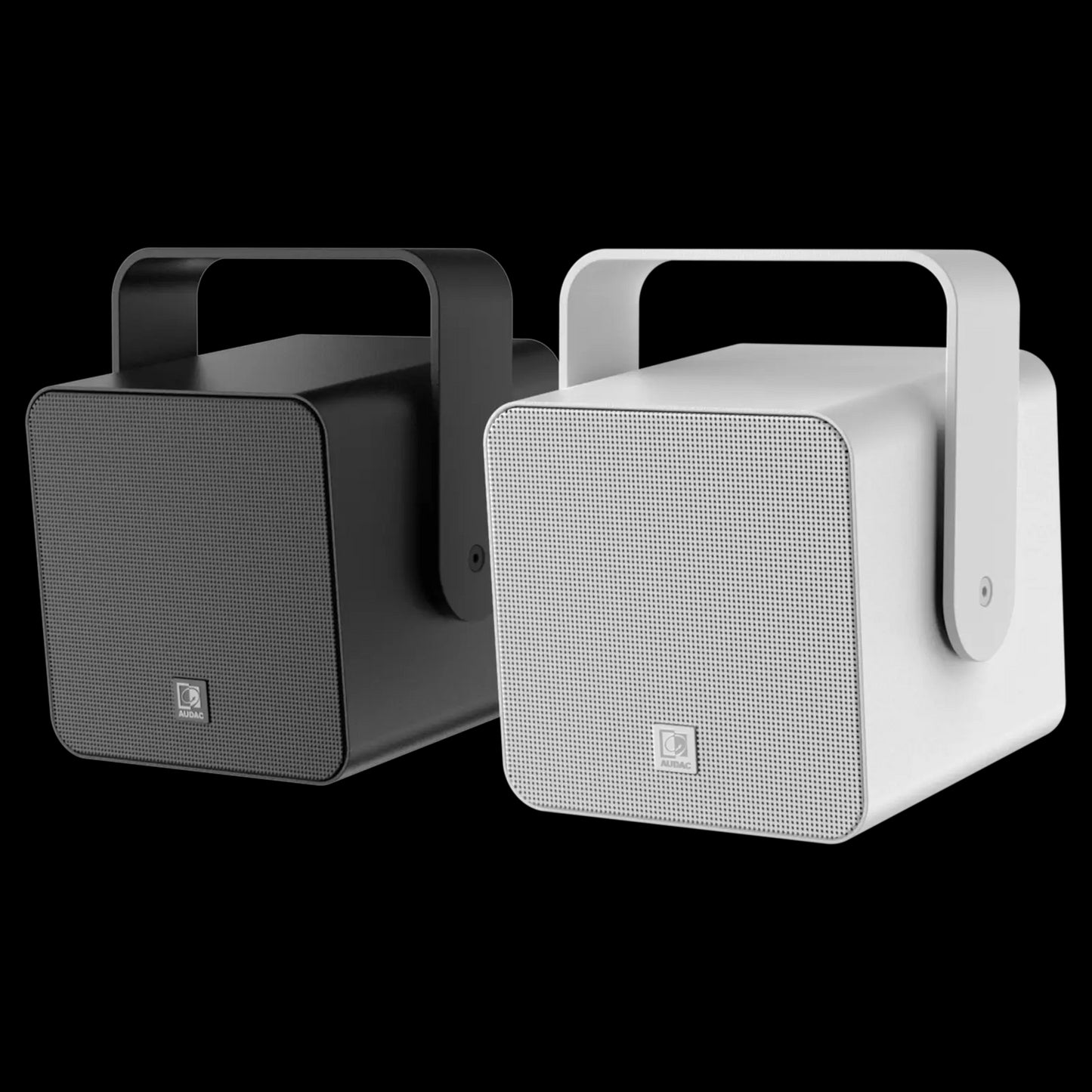 Audac Compact performance loudspeaker in white version, 8Ohm model.