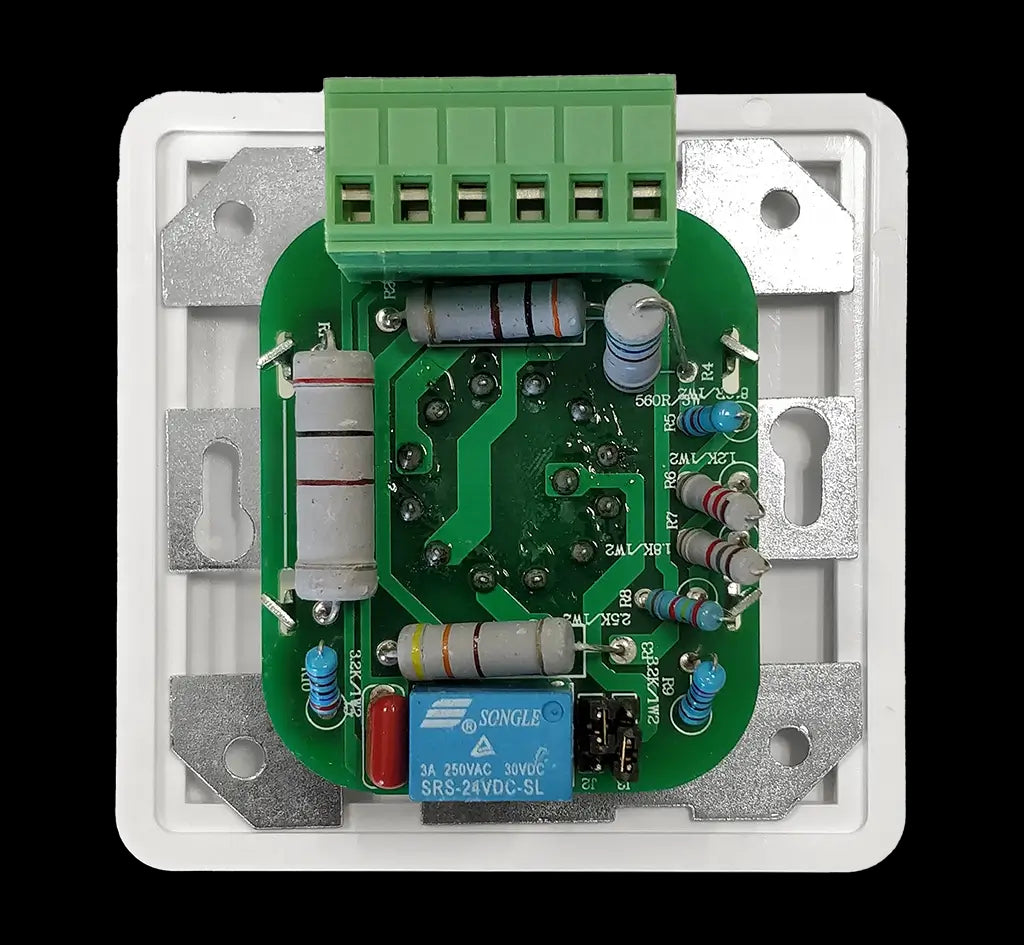 Audac 100V volume controller, 20W, 80 x 80 mm, wall-mounted volume control device.