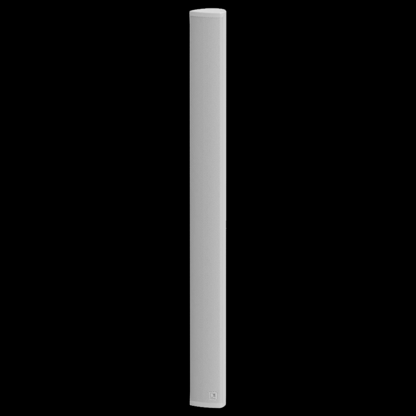 Audac Column speaker featuring 10 x 2 inch drivers in a white finish.