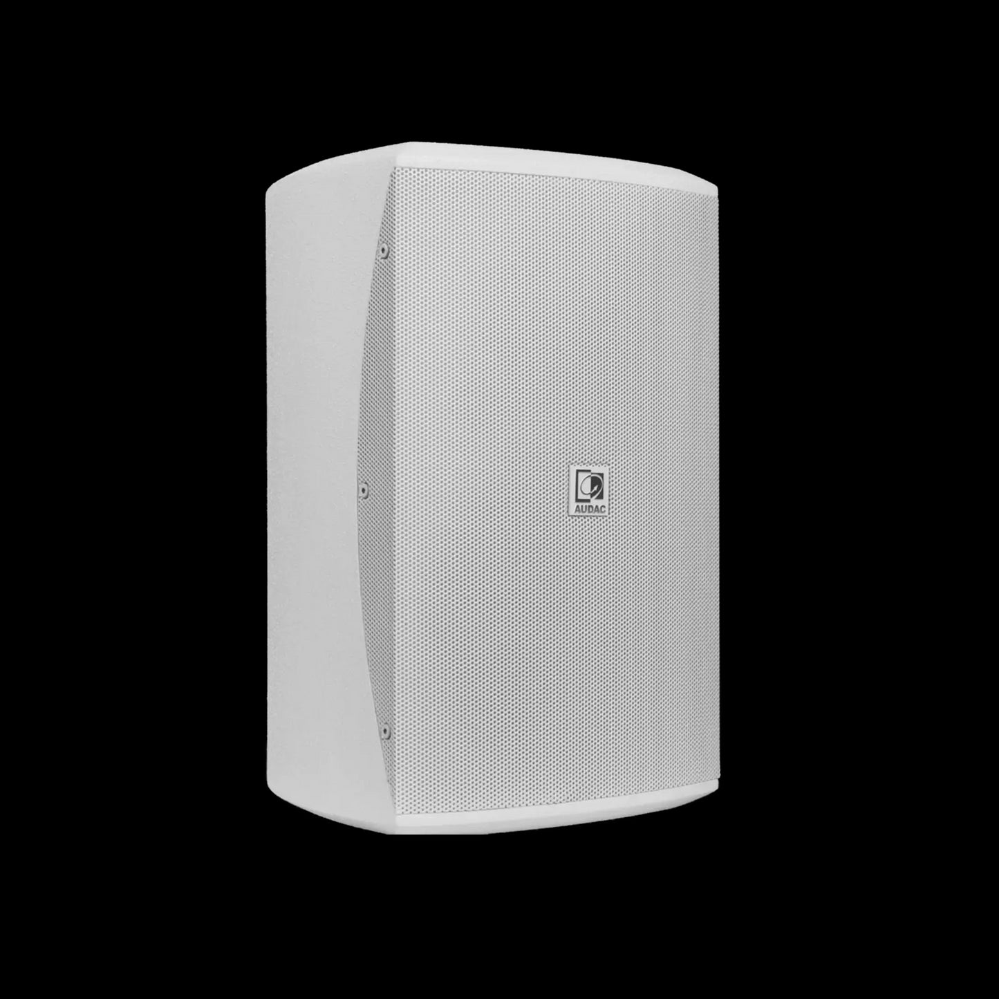 Audac 6-inch full range speaker in white color, showcasing its sleek design and audio capabilities.