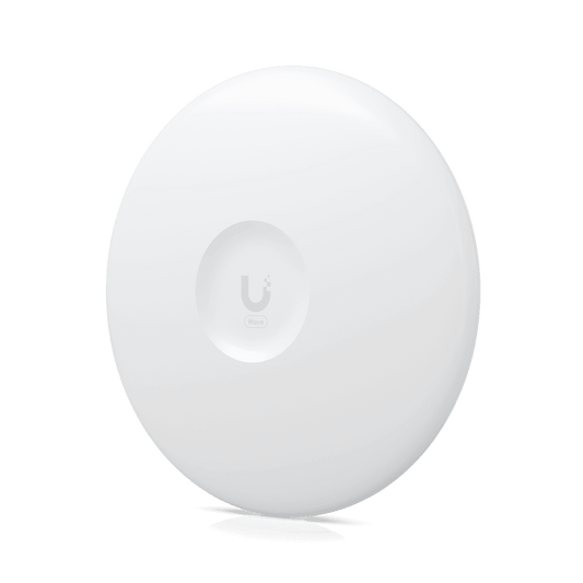 Ubiquiti UISP Wave Professional Radio showcasing its sleek design and dual-band capabilities at 60GHz and 5GHz.