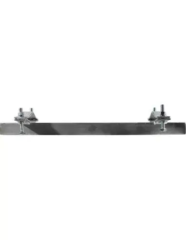 Heavy duty flush mount with a 20mm offset, made of galvanised material, suitable for mounting masts and brackets.