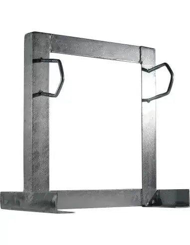 Square wall mount bracket with a 250mm offset, made of galvanised material, suitable for mounting masts.