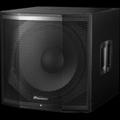 Pioneer XPRS-115S Active 15 inch Subwoofer showcasing its sleek design and powerful bass response.