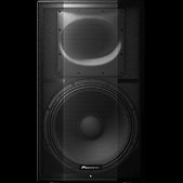 Pioneer XPRS-15 1200W 15-inch active full-range speaker showcasing its front view.