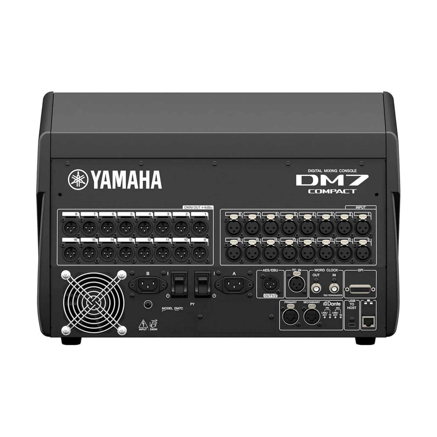 Yamaha DM7C 72-Channel Digital Mixer featuring 16 Mic Preamps and Motorized Faders