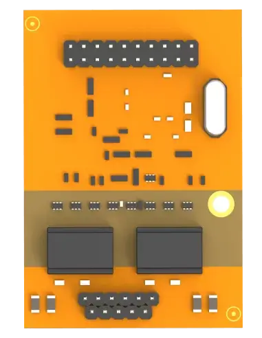 Yeastar BRI Module with 2 ports, designed for telecommunications connectivity.