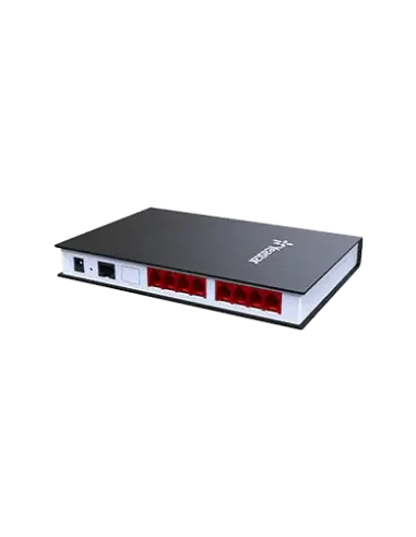 Yeastar 8 Port FXO VoIP Gateway with multiple ports for connecting traditional phone lines to VoIP systems.