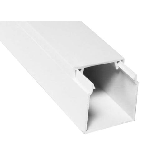 Image of EGA Trunking 40mm x 40mm, a versatile cable duct used for organizing and protecting electrical cables.