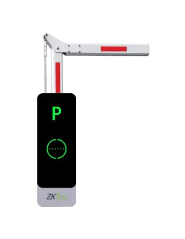 ZKTeco left folding barrier boomgate with a 3.5m boom, designed for efficient vehicle access control.