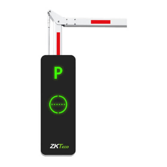 Image of the ZKTeco 4.5m Left Boom Gate, showcasing the control system design without the controller included.