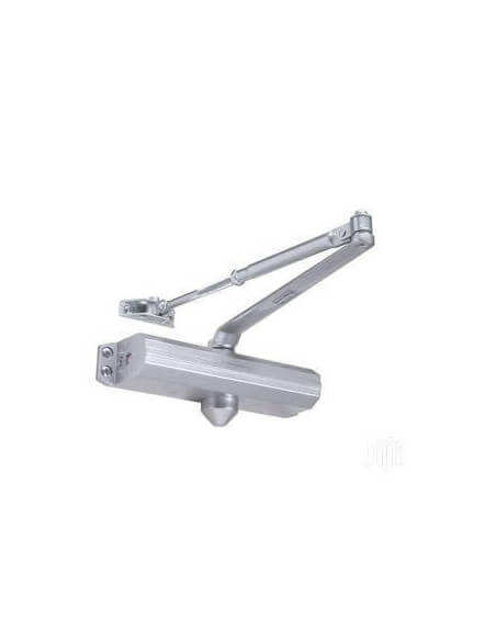 ZKTeco medium duty silver door closer, designed for reliable door control and accessibility.