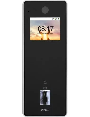 ZKTeco IP65 rated standalone RFID access control device with WiFi recognition.