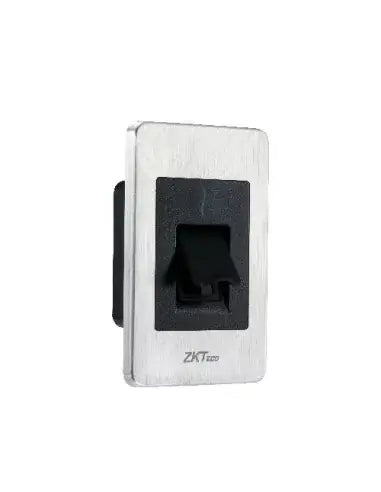 ZKTeco IP65 Slave Fingerprint Reader device showcasing its design and features.