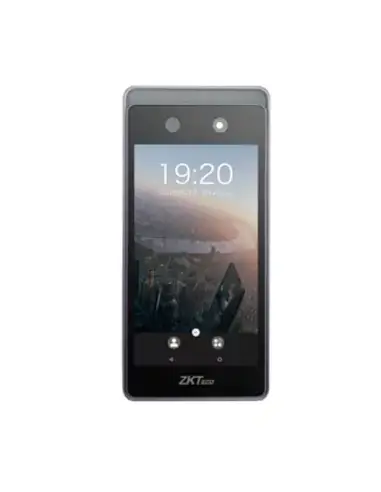 Image of the ZKTeco 2MP Wireless Facial Recognition Terminal showcasing its sleek design and advanced technology for time and attendance tracking.