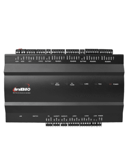 ZKTeco Inbio 260 2-Door Access Control Panel image showing the device design and features.