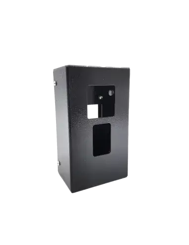 ZKTeco outdoor enclosure designed specifically for the MA300 terminal, providing weather protection and durability.