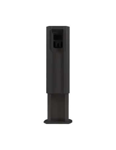 ZKTeco ProFace X Adjustable Outdoor Stand displayed outdoors, showcasing its adjustable features for enhanced usability.