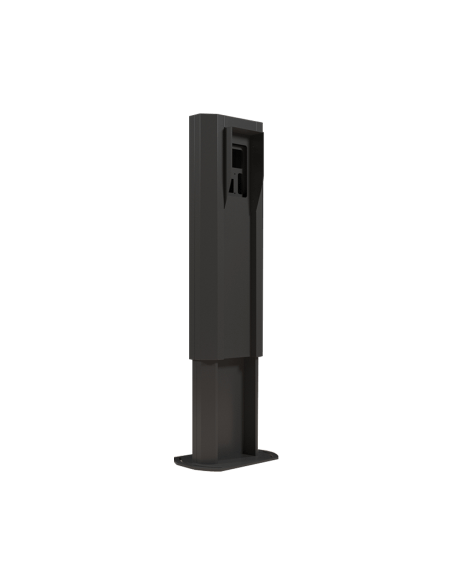 ZKTeco ProFace X Adjustable Outdoor Stand displayed outdoors, showcasing its adjustable features and design.