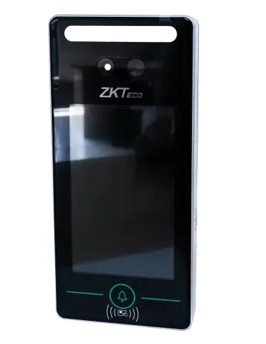 ZKTeco SpeedFace Mini Facial and Palm Access Terminal, an advanced access control device featuring facial recognition and palm scanning technology.
