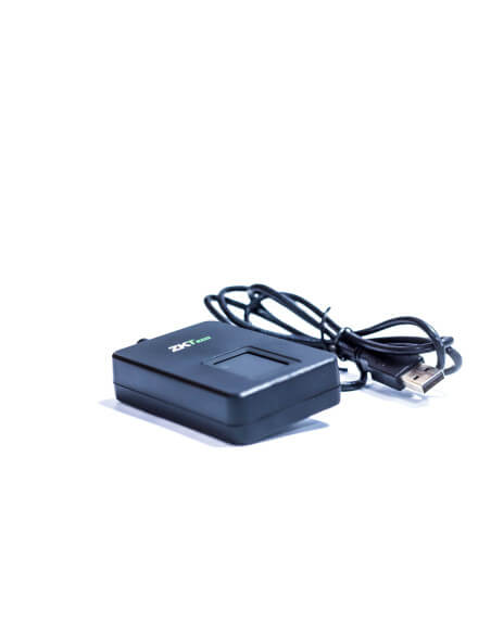 ZKTeco Desktop Fingerprint Reader device for secure authentication.