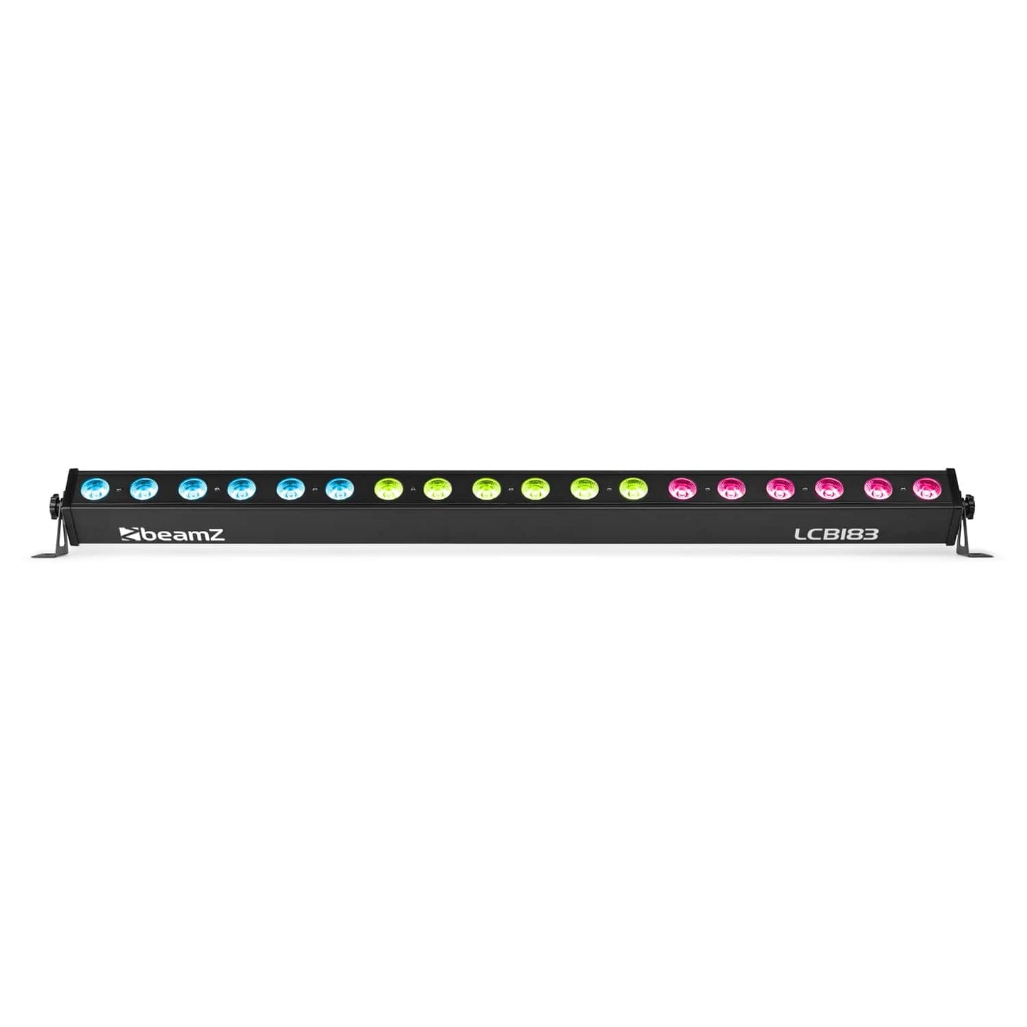 Top view of the beamZ LCB183 LED Bar with 18x 3W RGB LEDs for dynamic lighting effects in Multi-Colour 1.