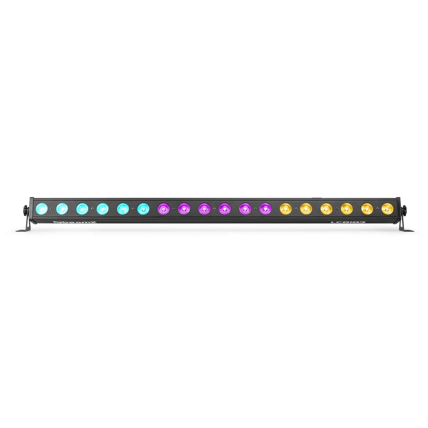 Top view of the beamZ LCB183 LED Bar with 18x 3W RGB LEDs for dynamic lighting effects in Multi-Colour 2.