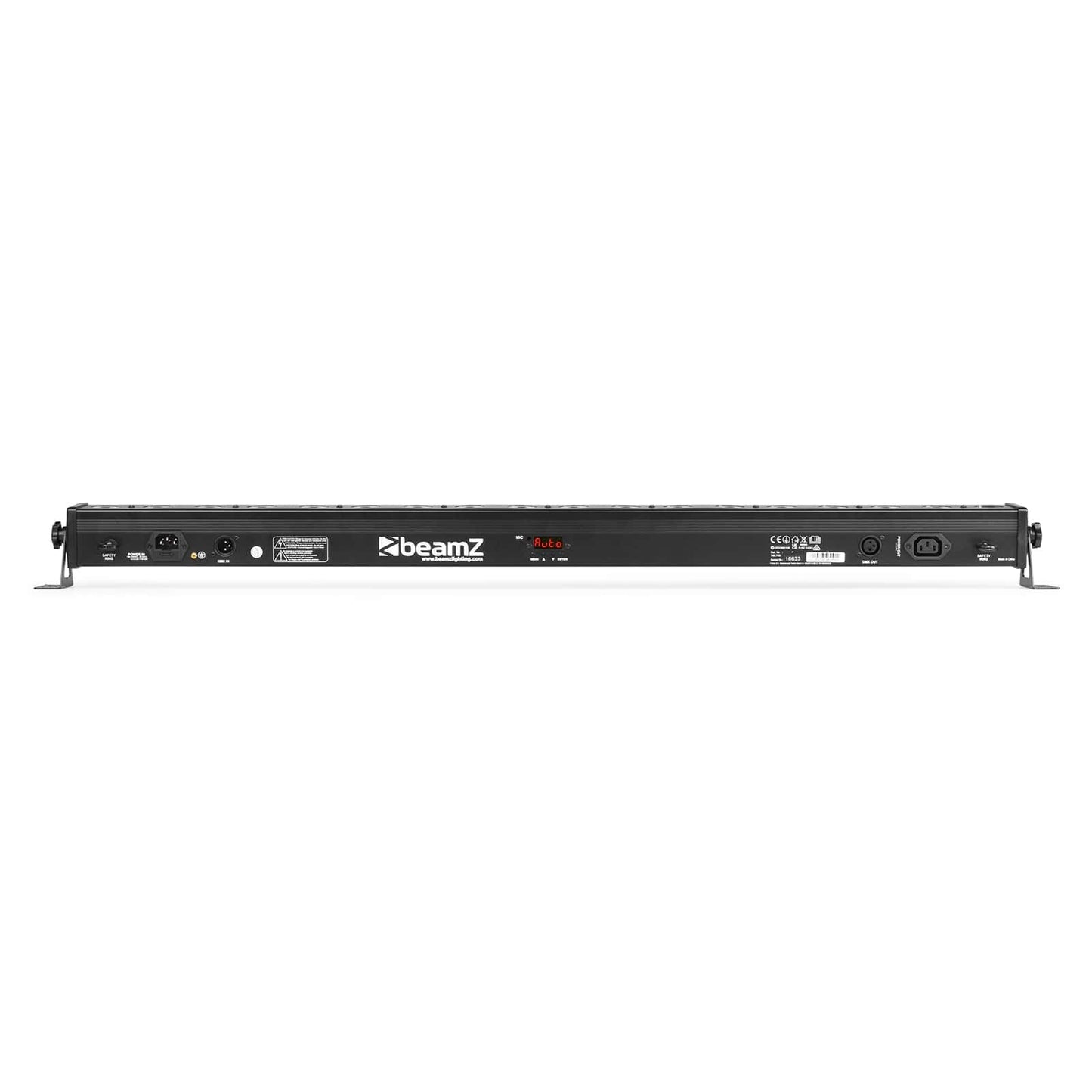 Back view of the beamZ LCB183 LED Bar with 18x 3W RGB LEDs for dynamic lighting effects.