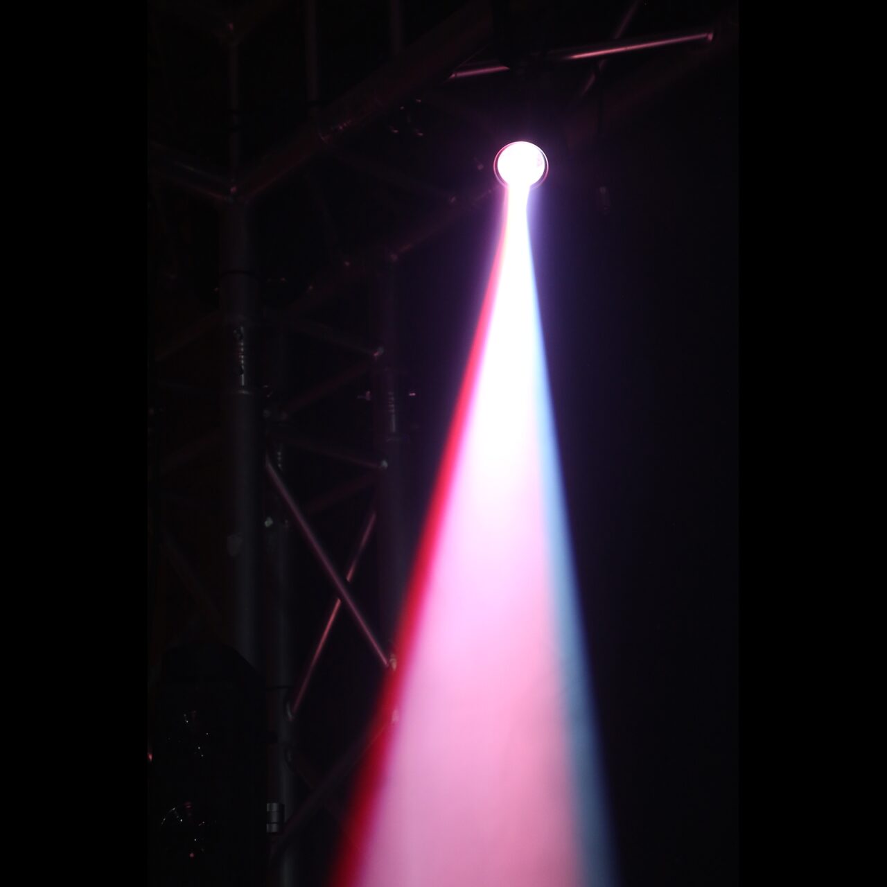 Effects view of the beamZ PS10W LED Pin Spot with 10W RGBW color mixing and DMX control 4.