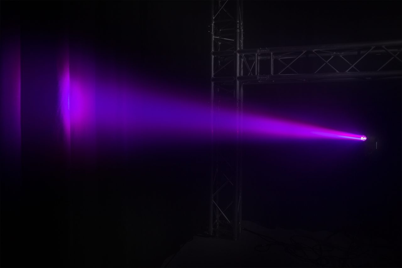 Effects view of the beamZ PS12W LED Spot with 12W RGBW color mixing and remote control 2.