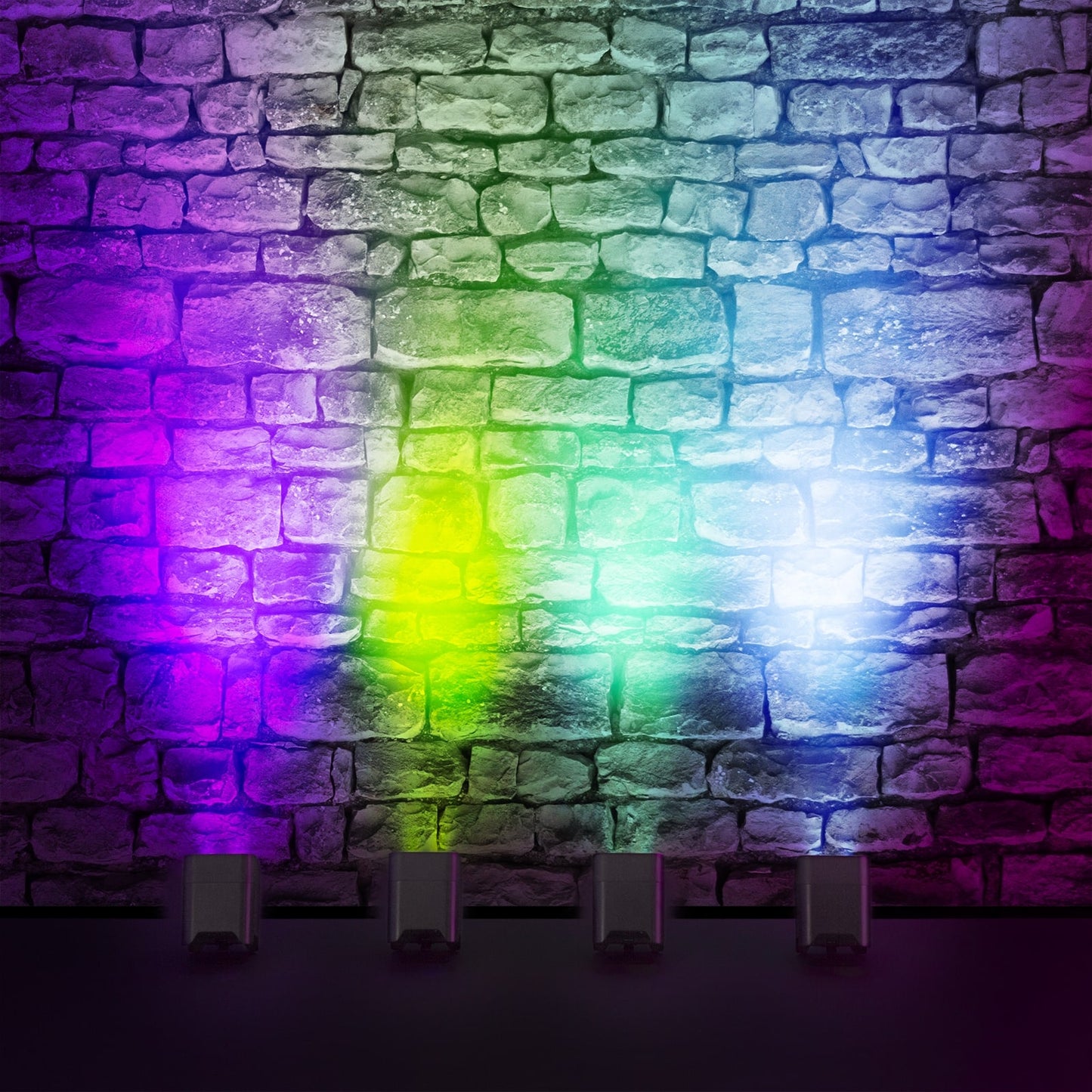 Effects view of the beamZ Pro BBP54 Battery Uplight Par with 4x 12W 6-in-1 RGBAW-UV LEDs, wireless-DMX, and replaceable battery 3.
