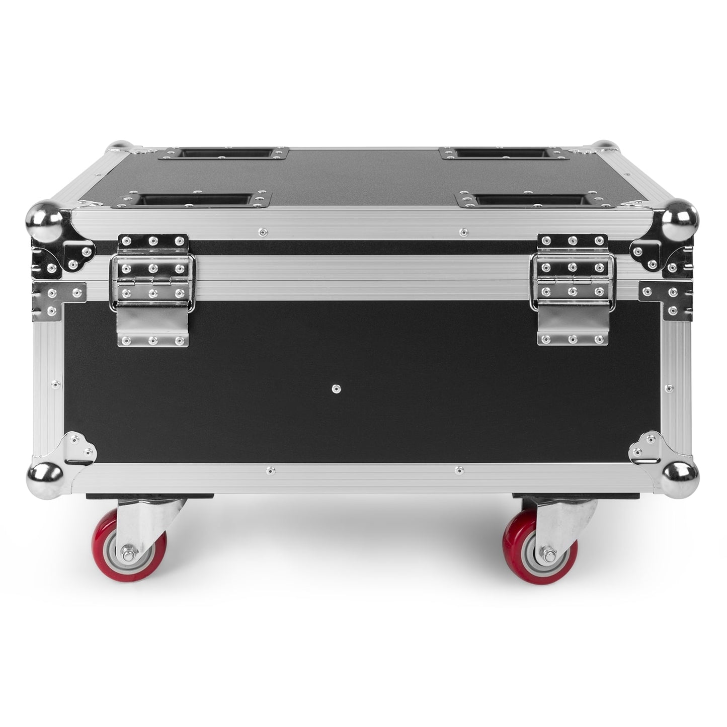 Back view of the beamZ Pro FCBP6 FlightCase with charging for 6 WBP612IP LED Par fixtures.
