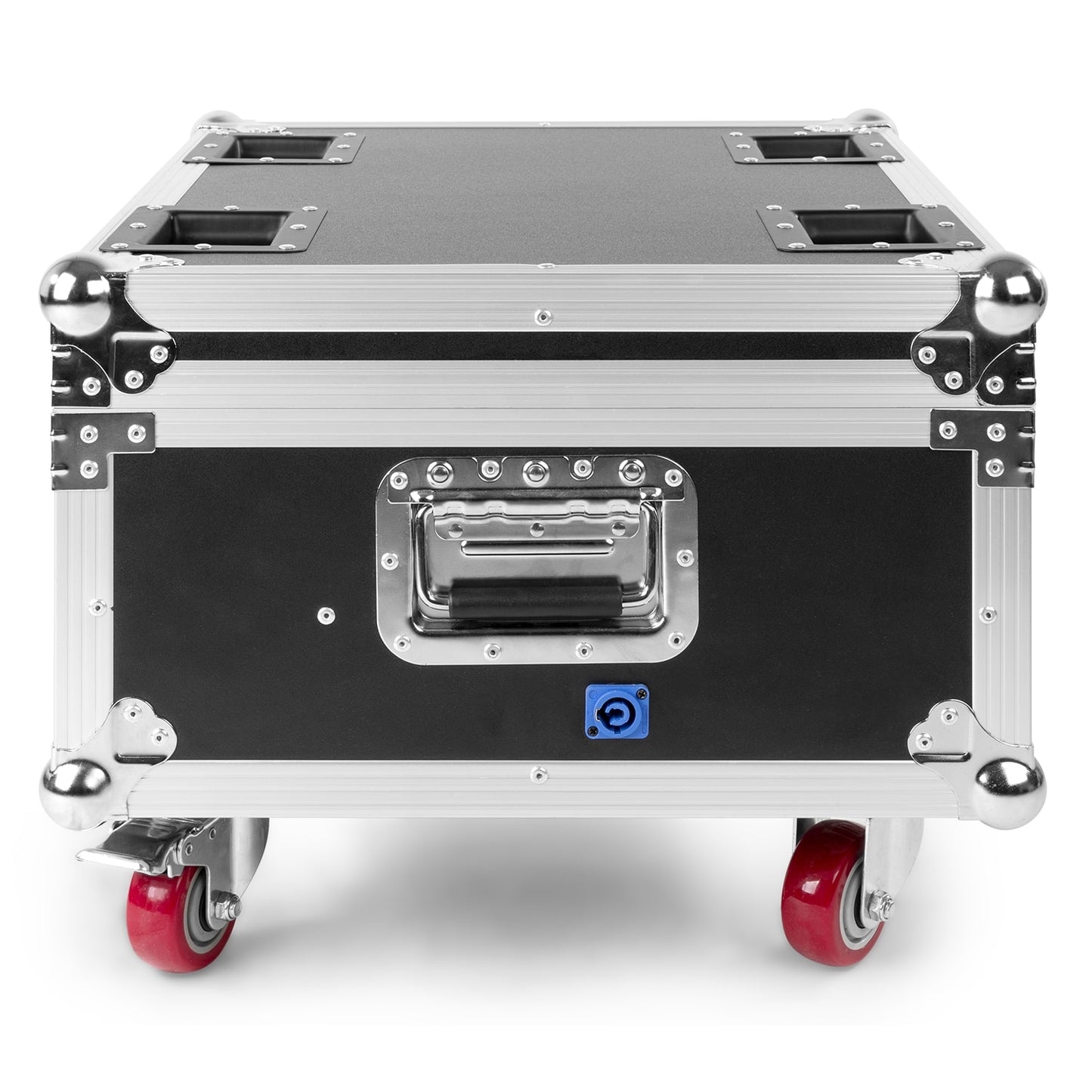 Side view of the beamZ Pro FCBP6 FlightCase with charging for 6 WBP612IP LED Par fixtures.