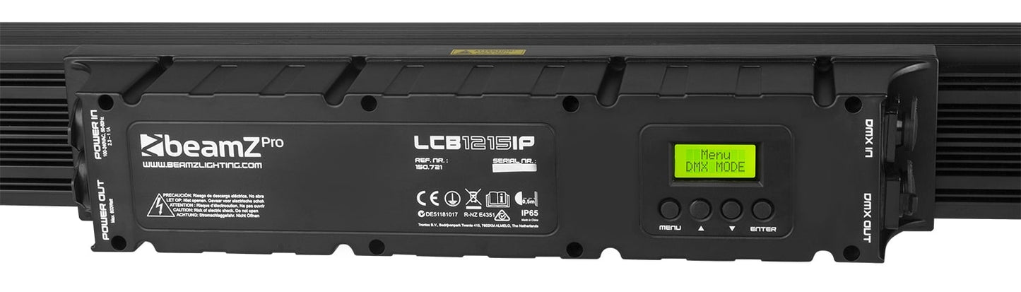 Back view of the beamZ Pro LCB1215IP LED Bar IP65 12x 15W 6-in-1 LEDs for professional and versatile outdoor lighting applications 2.