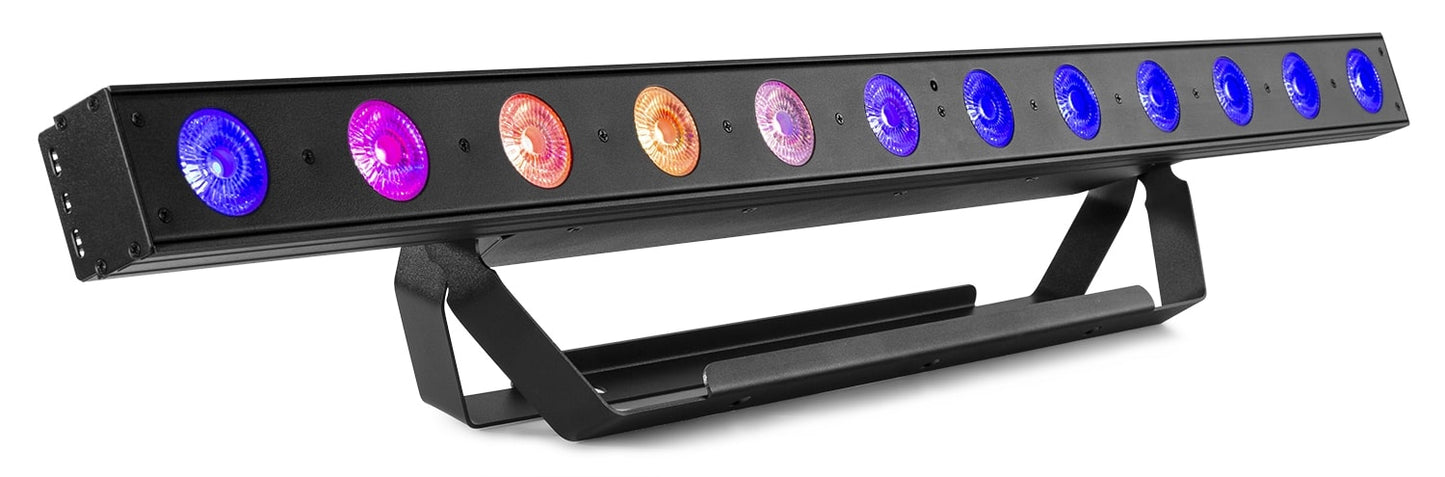 Front angled view of the beamZ Pro LCB145 LED Bar Pixel Control with RGBW color mixing in Multi-Colour 1.