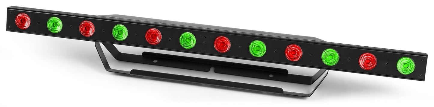 Top angled view of the beamZ Pro LCB145 LED Bar Pixel Control with RGBW color mixing in Multi-Colour 3.