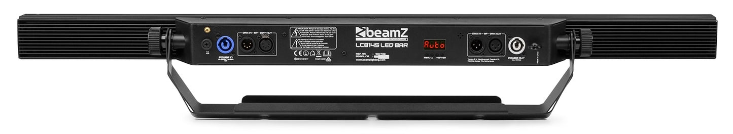 Back view of the beamZ Pro LCB145 LED Bar Pixel Control with RGBW color mixing.