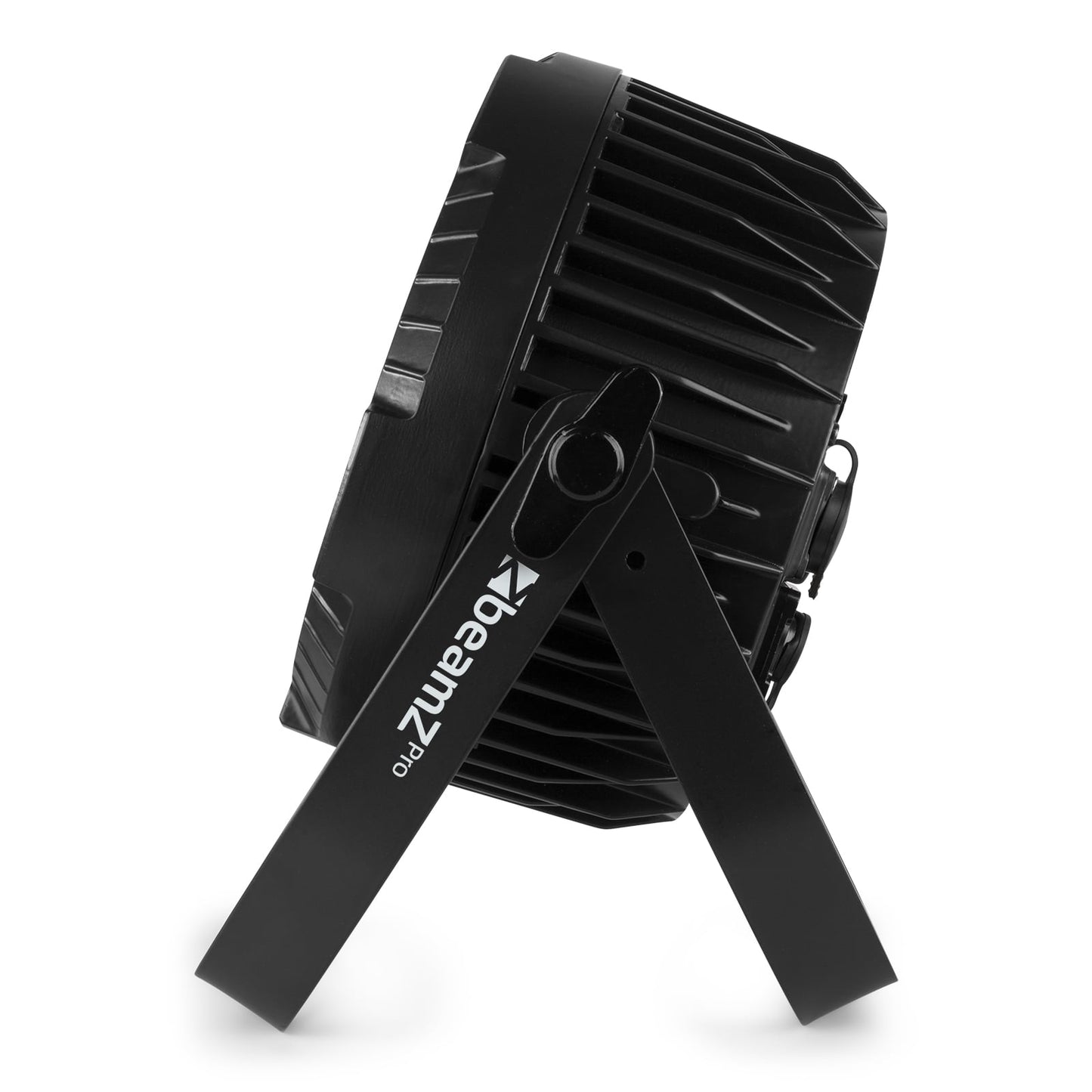 Side view of the beamZ Pro WBP1212IP Aluminium IP65 Battery LED PAR with 6-in-1 LEDs.