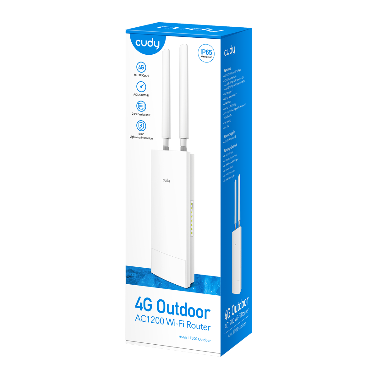 Cudy Outdoor 4G LTE Dual Band WiFi 5 Router - 1200Mbps