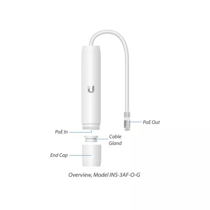 Ubiquiti Instant 24V Adapter Outdoor Gigabit | INS-3AF-O-G