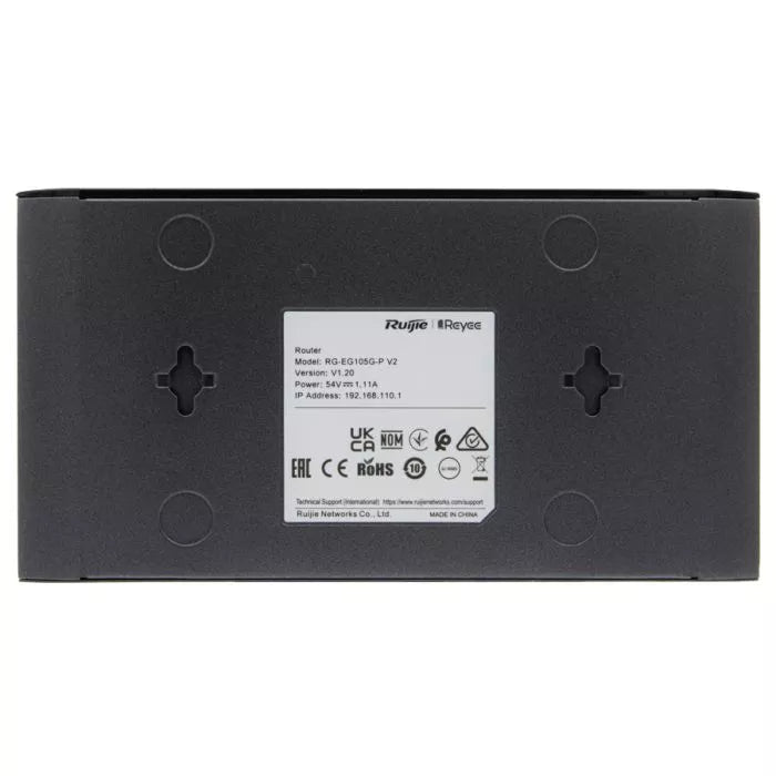 Reyee 5 Port Gigabit PoE Cloud Router - 2 WAN
