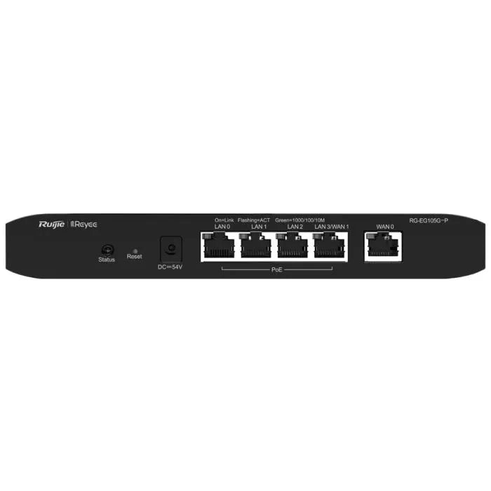 Reyee 5 Port Gigabit PoE Cloud Router - 2 WAN