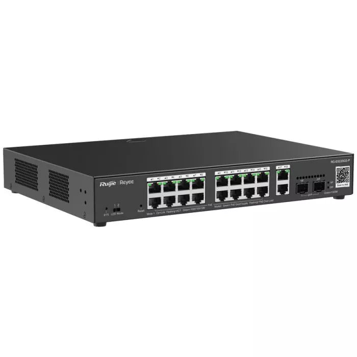 Reyee 18-Port Gigabit 16 PoE Smart Managed Switch - 250W