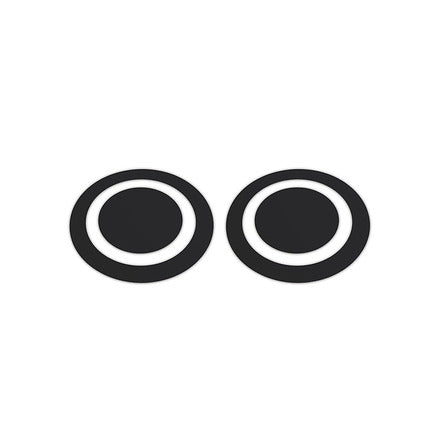 KickPort D-Pad Bass Drum Impact Pad - Black Eye (Pair)