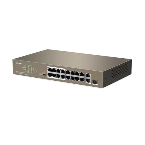 Tenda 16-Port Fast Ethernet Switch with 16-Port PoE