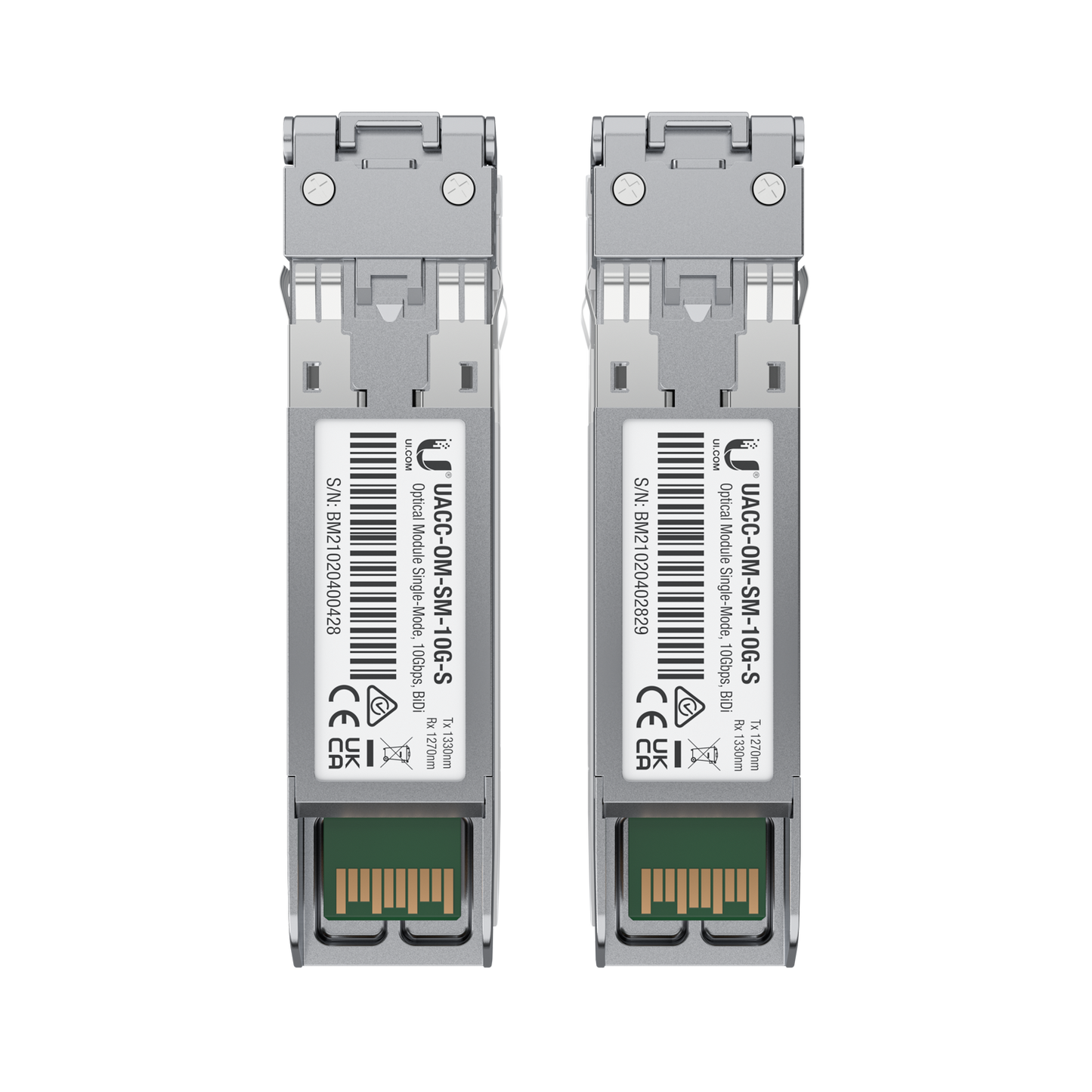 Ubiquiti 10G Single-Mode BiDi SFP Module, 2-Pack | UACC-OM-SM-10G-S-2