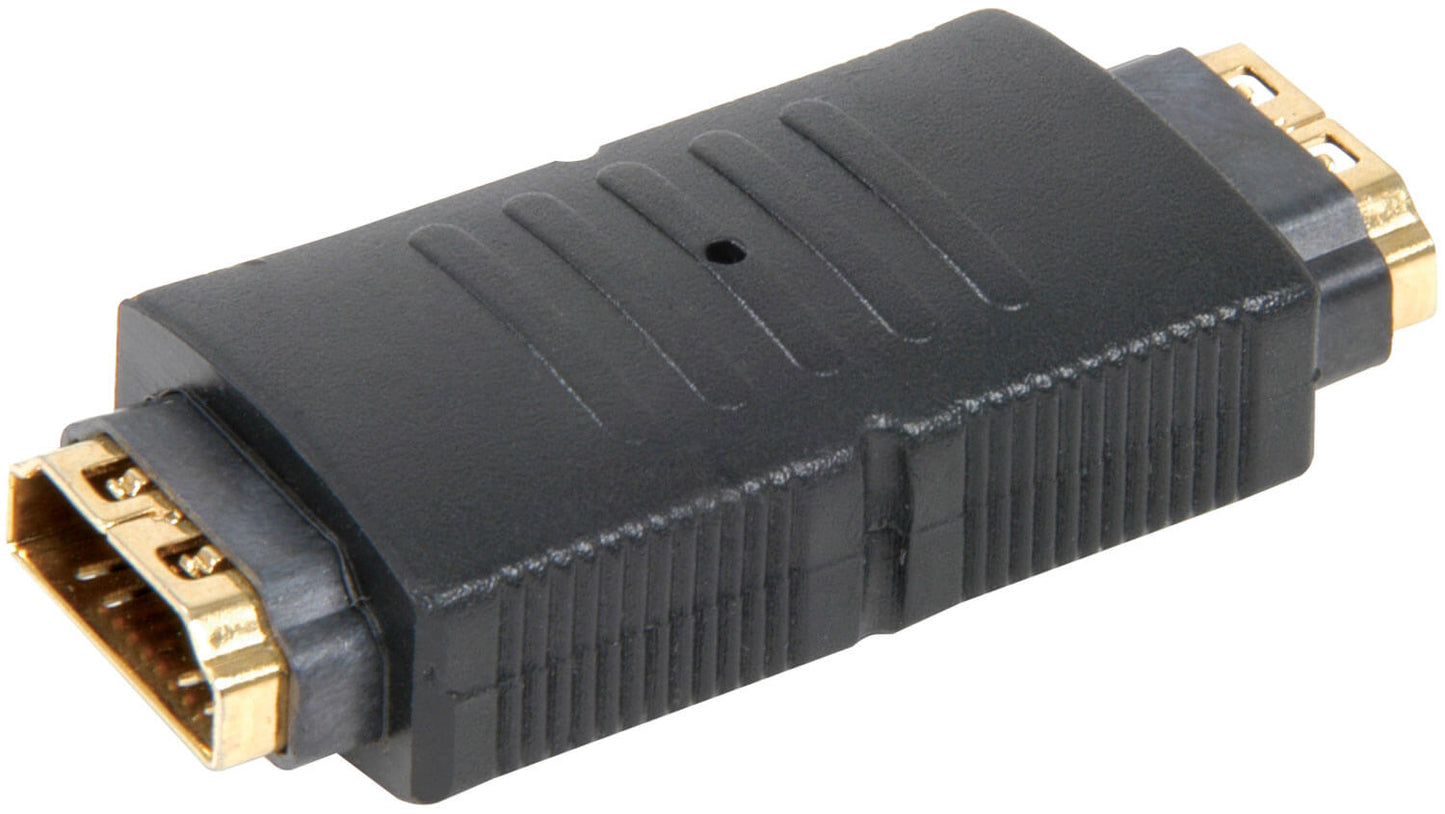 AVLINK HDMI Coupler Socket to Socket - Gold Plated 4K Adapter, showcasing a high-quality connector for enhanced video and audio transmission.