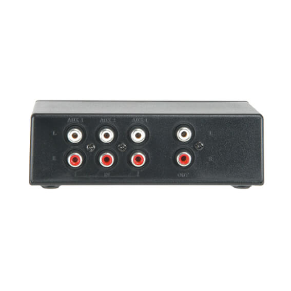 AV:Link AD-AUD31 3-Way CD/AUX Stereo Selector Switch for Amplifiers and AV Receivers