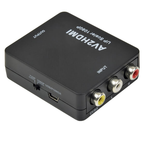 AVLINK Full HD RCA to HDMI Converter for connecting old devices to modern displays